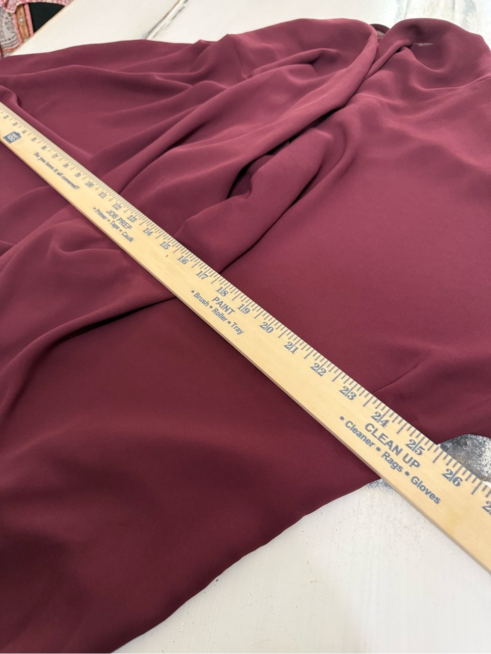 Cato Burgundy Oversized Draped Cowl Neck Boho Tunic Blouse M/L - Picture 8 of 12